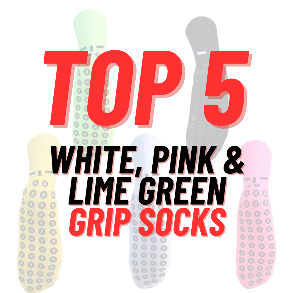 Top 5 Grip Socks in White, Pink & Lime Green in New Zealand & Australia