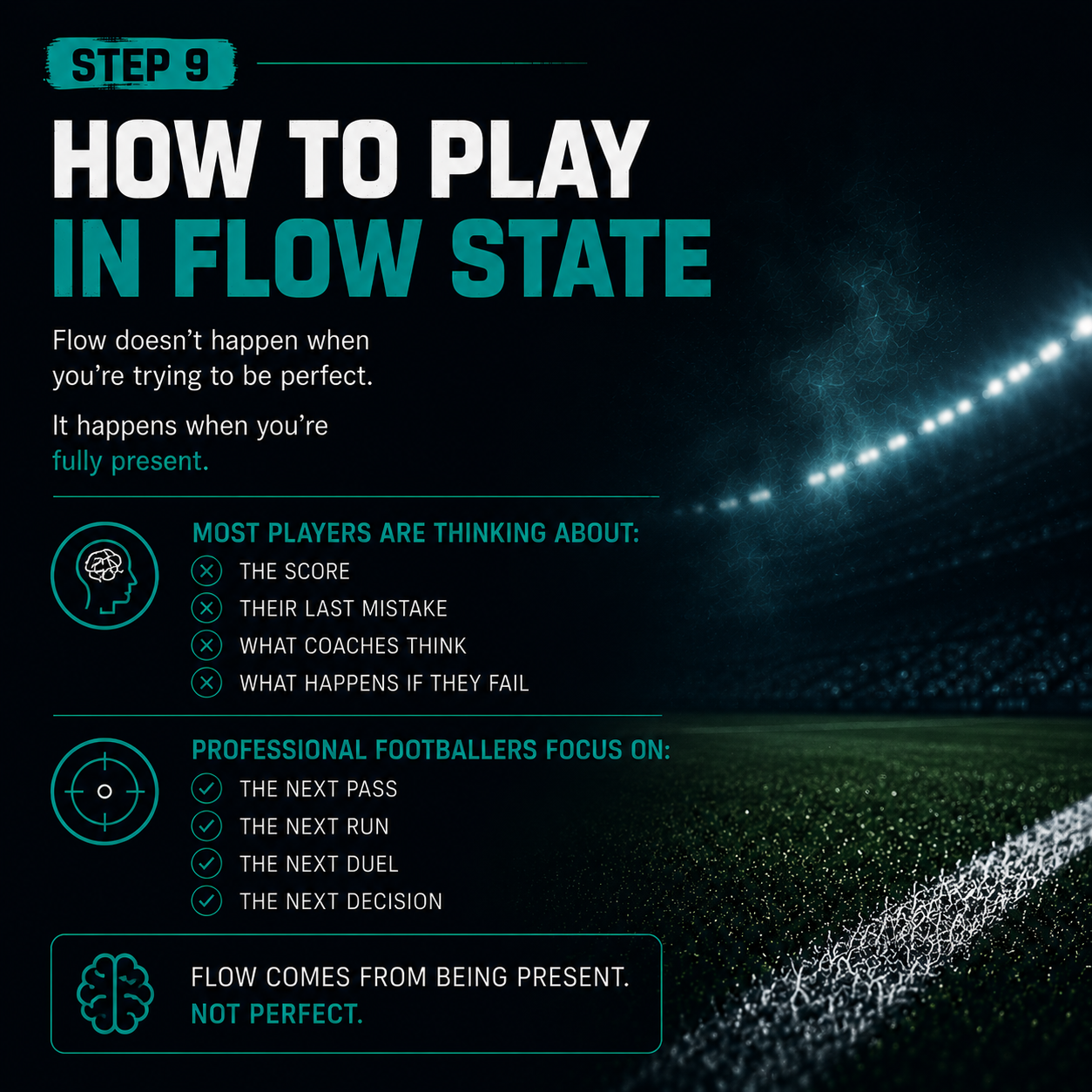 17 Steps: How To Think like a Pro Footballer
