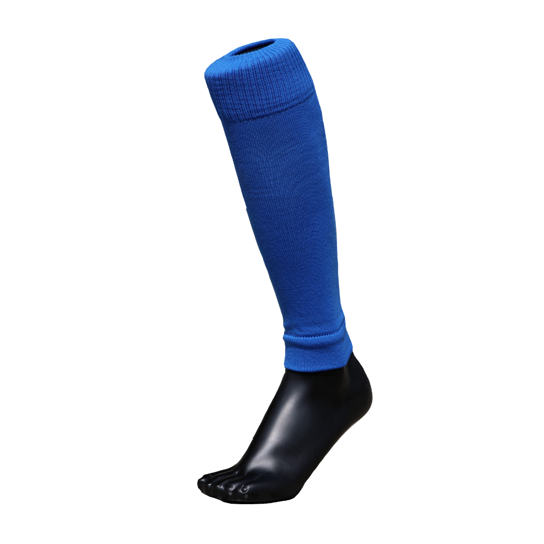 Blue sock Sleeve, footless sock and for football players in NZ and Australia