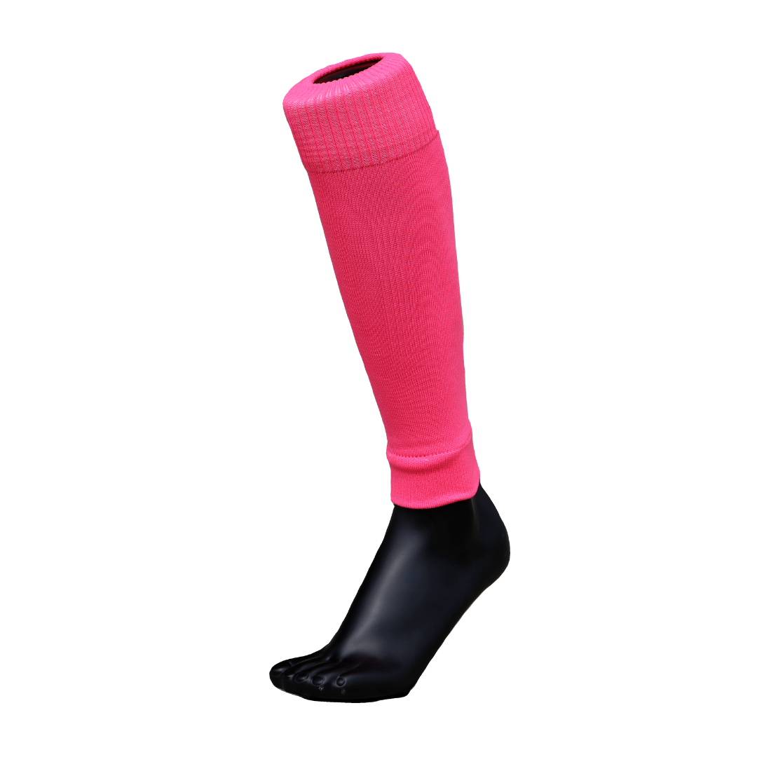 Pink sock Sleeves, footless sock, sock sleeve for footballers and soccer players