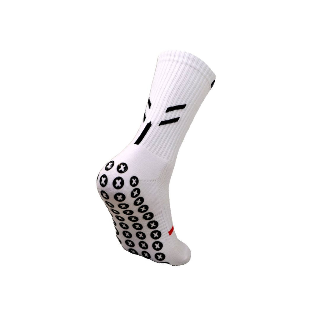Vice Sport Grip Socks - White Crew – Otago Sports Depot